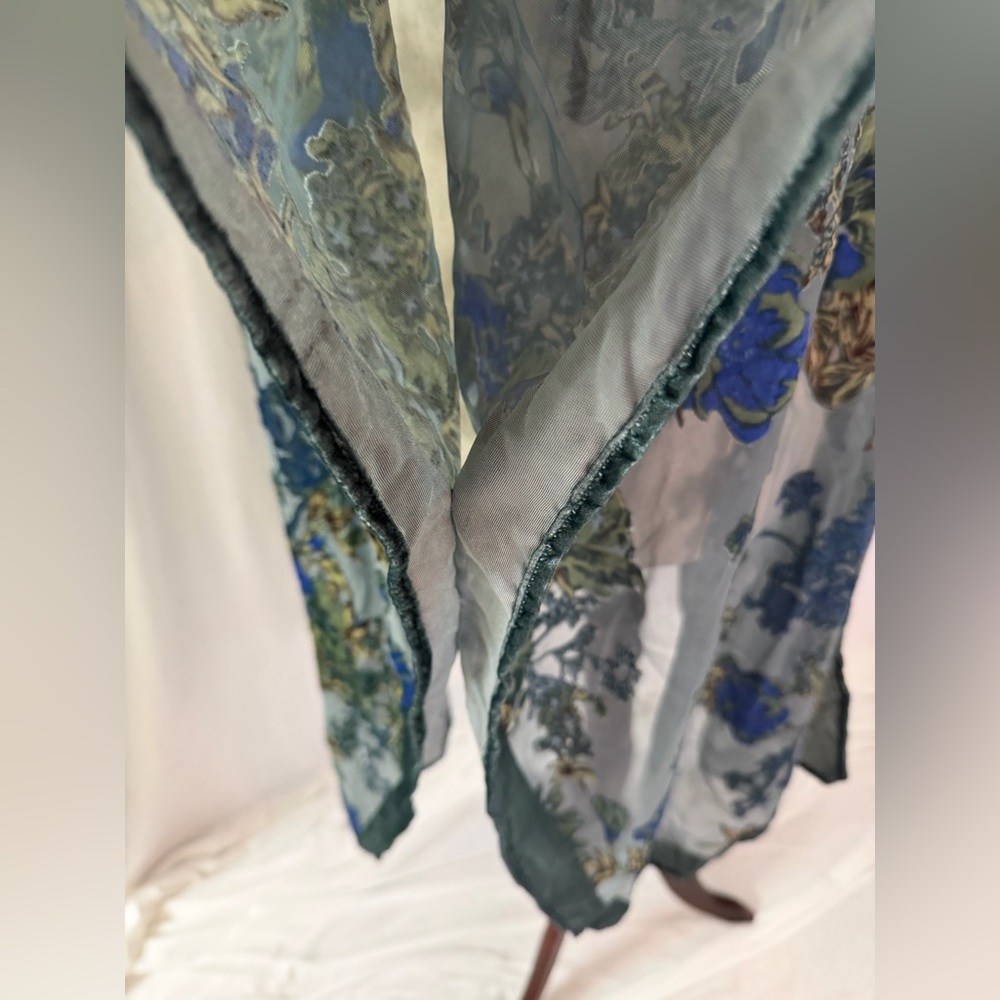 NWT Torrid Teal Floral Velvet Burnout Kimono - Torrid Size 3/4 (22-26) - Picture 7 of 15
